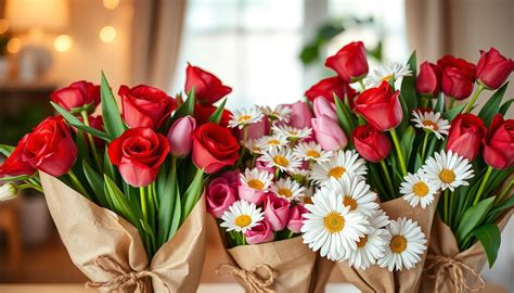 simple diy valentines day flower bouquets