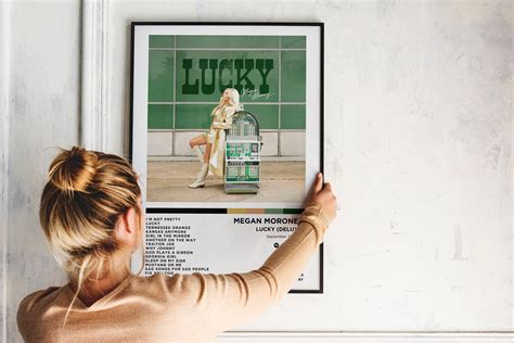 Megan Moroney Lucky Deluxe Album Poster Album Cover Etsy