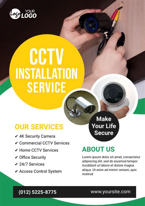 Cctv Installation Services Flyer Templat Postermywall