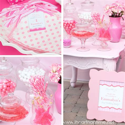 Kara S Party Ideas Pretty In Pink 1st Birthday Party Kara S Party Ideas