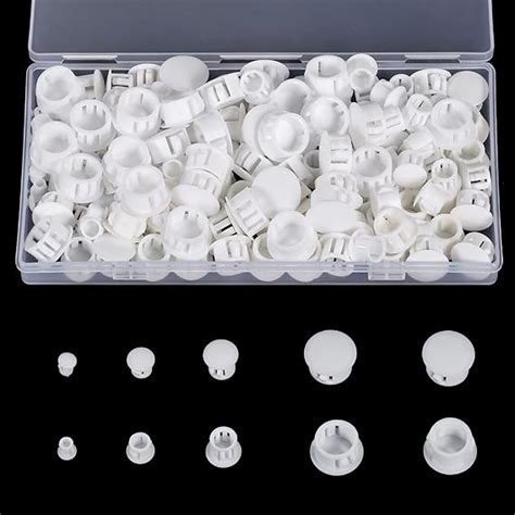 TOYMIS 200pcs Bouchon Plastique Rond 5mm 8mm 10mm 13mm 16mm Cache