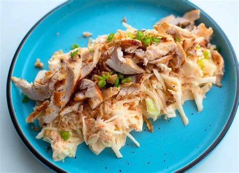 Shredded Chicken Breast With Coleslaw Chefs Pencil