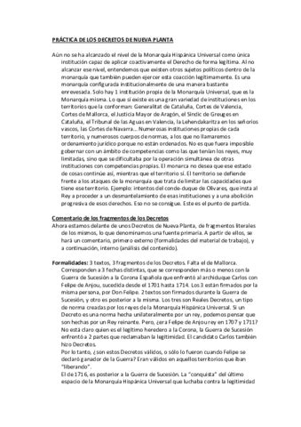 Comentarios Decretos De Nueva Planta Pdf