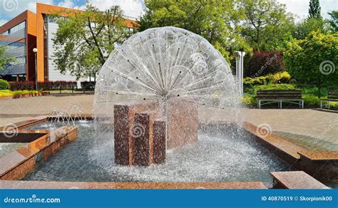 University Building In Lodz Campus Stock Image Image Of Pavement