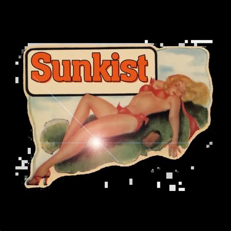 Sunkist Pinup Hot Rod Decals