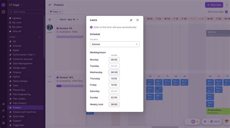 Flexible Working Schedules Toggl Plan Help Center