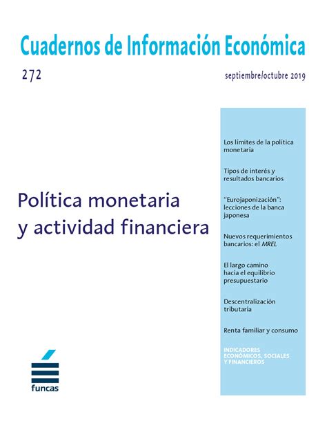 Pol Tica Monetaria Y Actividad Financiera Funcas