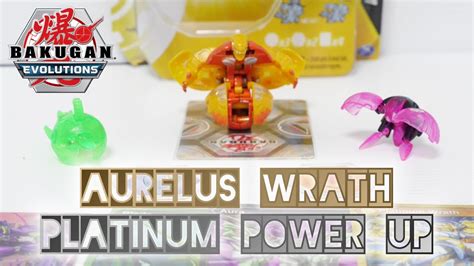 AURELUS WRATH PLATINUM POWER UP Pack Bakugan Evolutions BAKUGAN