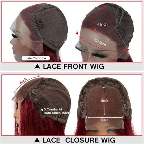 Burgundy Wigs Body Wave 13x4 Lace Front Wigs 99j Colored Wigs 4x4 Hd