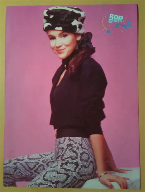 Magazine Pinup~ Alyssa Milano ~1980s ~of Tvs Whos The Boss Eur 4 14