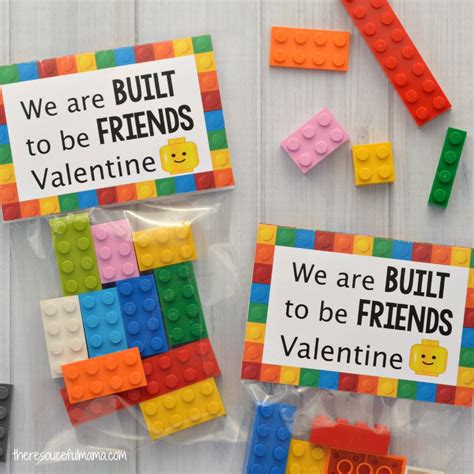 Lego Valentine Cards - The Resourceful Mama