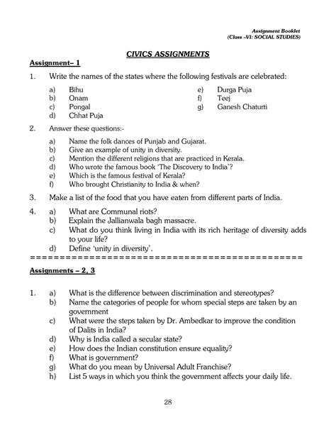 Solution Cbse Class Civics All Chapter Worksheets Studypool