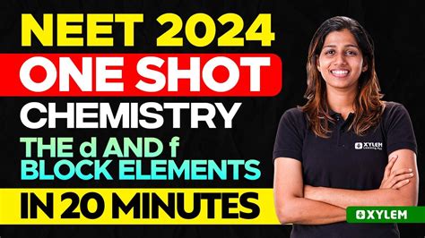 Neet One Shot Chemistry The D And F Block Elements In