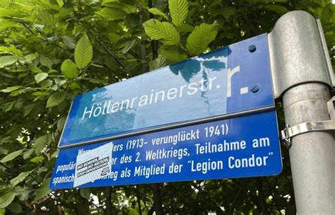 Straßennamen mit Bezug zur NS Zeit in Ingolstadt überklebt Laut