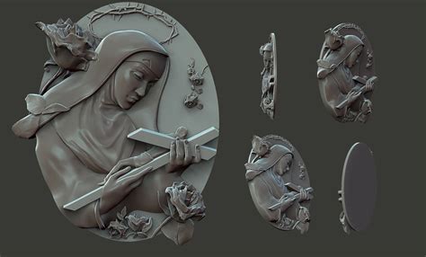 Narek Ohanjanyan 3d Model Of The Saintess Rita Of Cascia