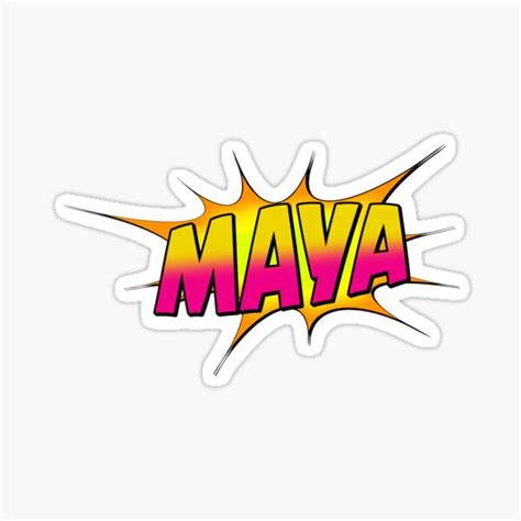 Maya Sticker For Sale By Rogue Design Redbubble