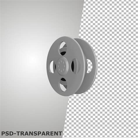 Icono de rollo de película 3d Archivo PSD Premium