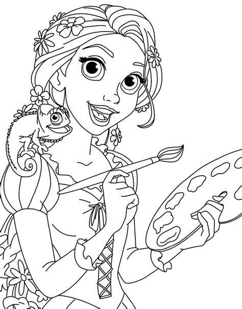 Dibujos De Rapunzel Para Colorear E Imprimir Coloringonly