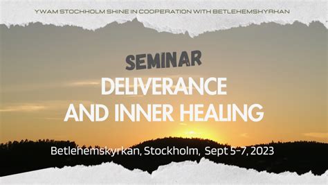 Deliverance and Inner Healing Training - Stockholm, Sweden - RLI