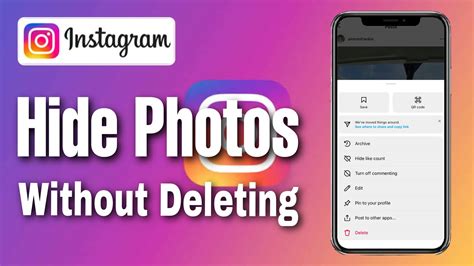 How To Hide Photos On Instagram Without Deleting Step By Step Youtube