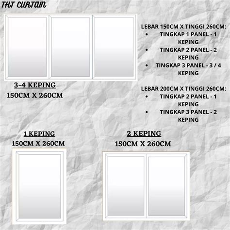 Ukuran Saiz Tingkap 2 Panel Jesse Has Lowe