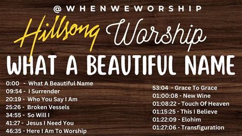 What A Beautiful Name Hillsong Worship Top Hillsong Worship With