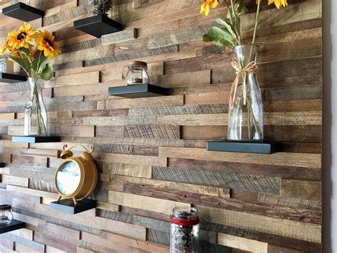 Reclaimed Barn Wood Wall Art With Shelves FREE SHIPPING Etsy