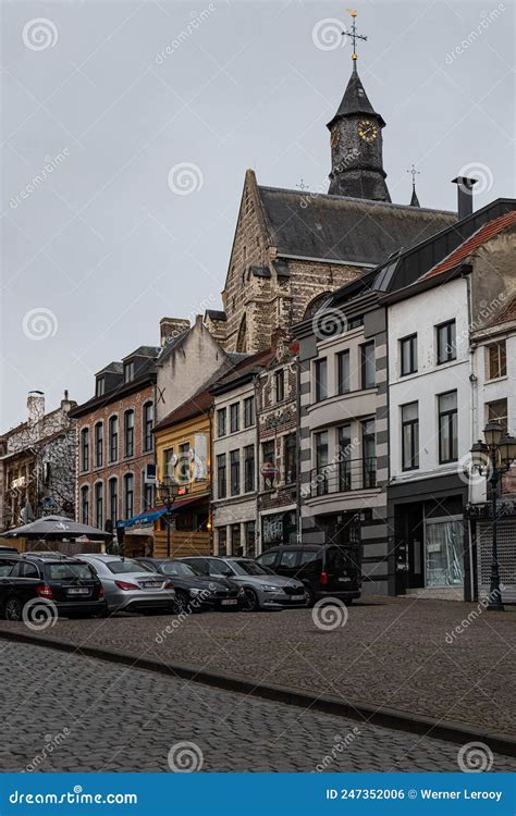 Tienen Flemish Brabant Belgium Historical Facades And A Church