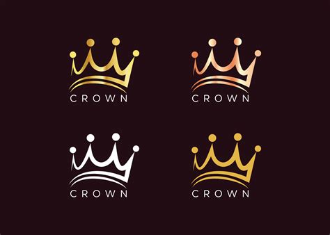 Minimalist Gold Crown Logo Design Vector Template Luxury Kings Crown Logo Design 40138653