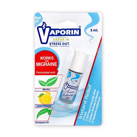 Vaporin Aroma Relaxing Oil Roll On 3 Ml Price Uses Side Effects