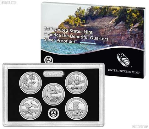 2018 QUARTER SILVER PROOF SET * ORIGINAL * 5 Coin U.S. Mint Silver ...