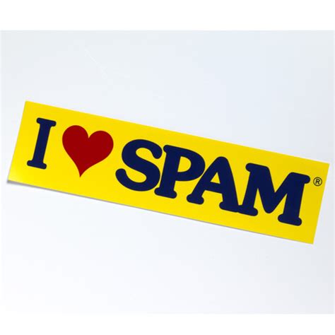 I Love Spam Bumper Sticker