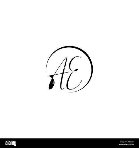 AE initial logo design, AE logo, AE Letter Logo Design Template Vector ...