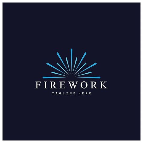 Premium Vector Firework Logo Design Vector Template