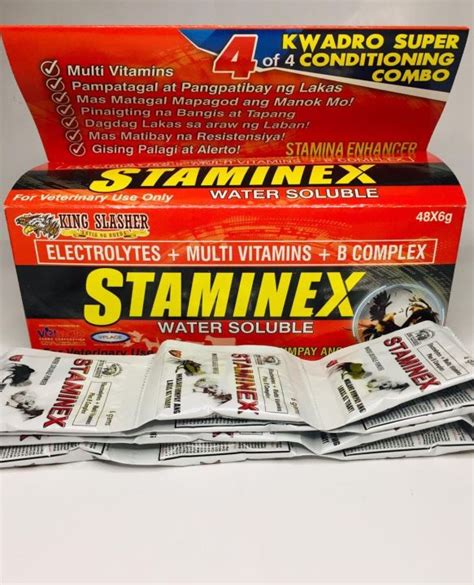 Cl Reyes Agrivet 24sachet 6g King Slasher Staminex Multivatamins