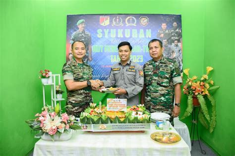 Penerangan Korem 132 TDL Gelar Syukuran HUT Penerangan TNI AD 2023