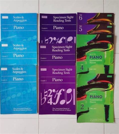 1 For 5 Abrsm Piano Scales Sight Reading Exam Pieces Hobbies And Toys