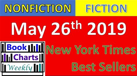 Top 10 Books To Read For Nonfiction And Fiction May 26th 2019 New York Times Best Sellers Chart