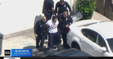 LAPD pursuit suspect apprehended after an approximately 2 hour chase ...