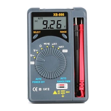 Multimetre XB 866 Multimètre numérique LCD 1 5V testeur de capacité