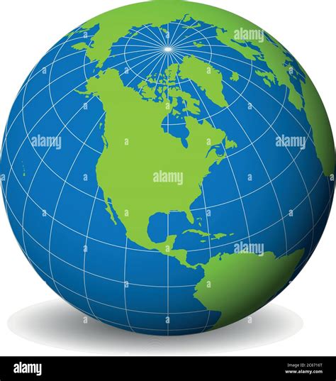 Globo Plano Del Mundo