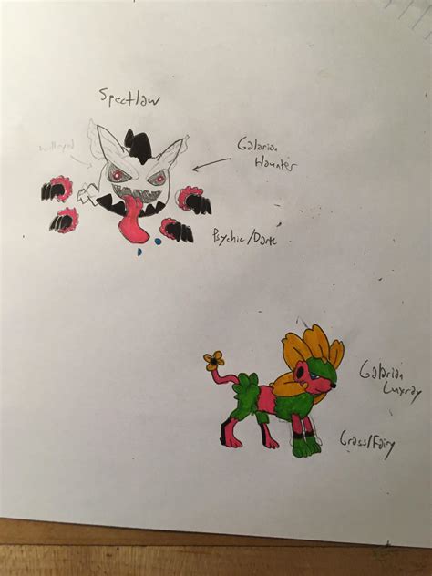 Galarian form and Galarian evolution by me : r/pokemon