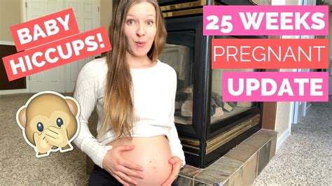 25 Week Pregnancy Update FEELING BABY HICCUPS YouTube