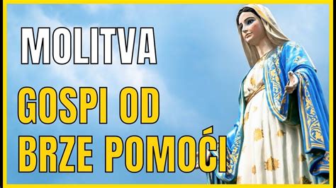 Molitva Gospi Od Brze Pomo I Youtube