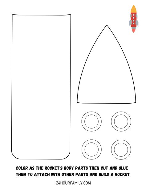 Build A Rocket Cut And Paste Craft Free Printable