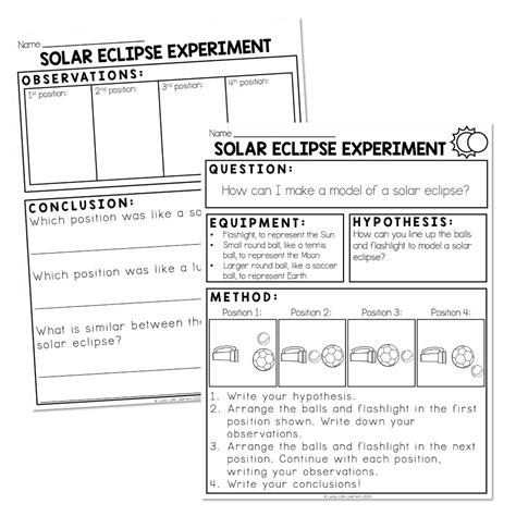 Solar Eclipse - Experiment - Lucky Little Learners