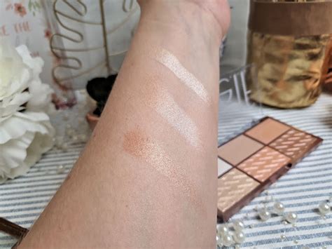 Elf Glow Gleam Beam Highlighting Palette Review Swatches Kathryn