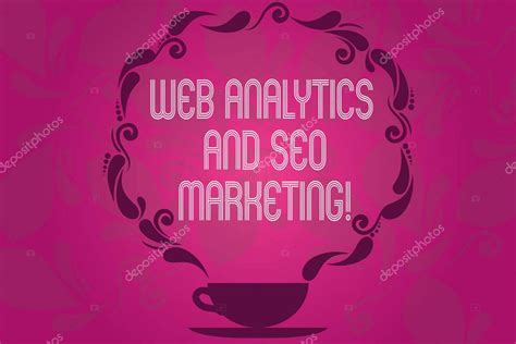 Escritura A Mano De Texto Web Analytics Y Seo Marketing Concepto