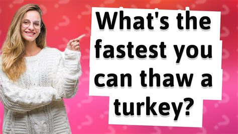 Whats The Fastest Way To Thaw A Turkey Dekookguide