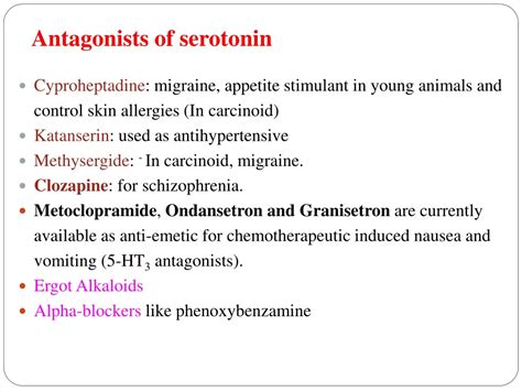 PPT - Serotonin & Serotonergic drugs PowerPoint Presentation, free ...